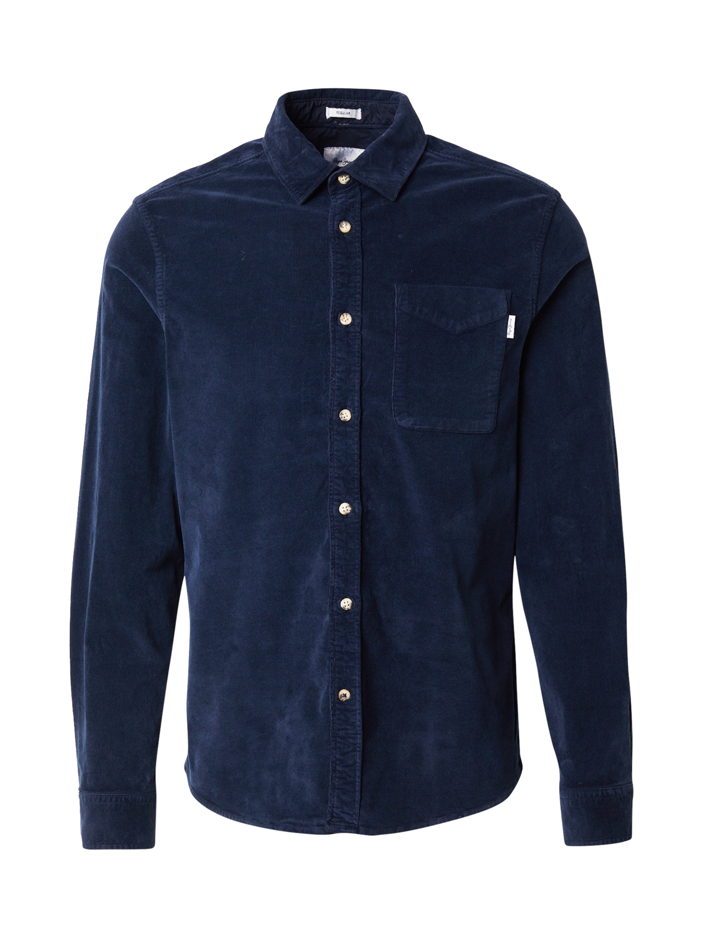 Pepe Jeans Средняя посадка Рубашка 'Clayton' в Синий: спереди