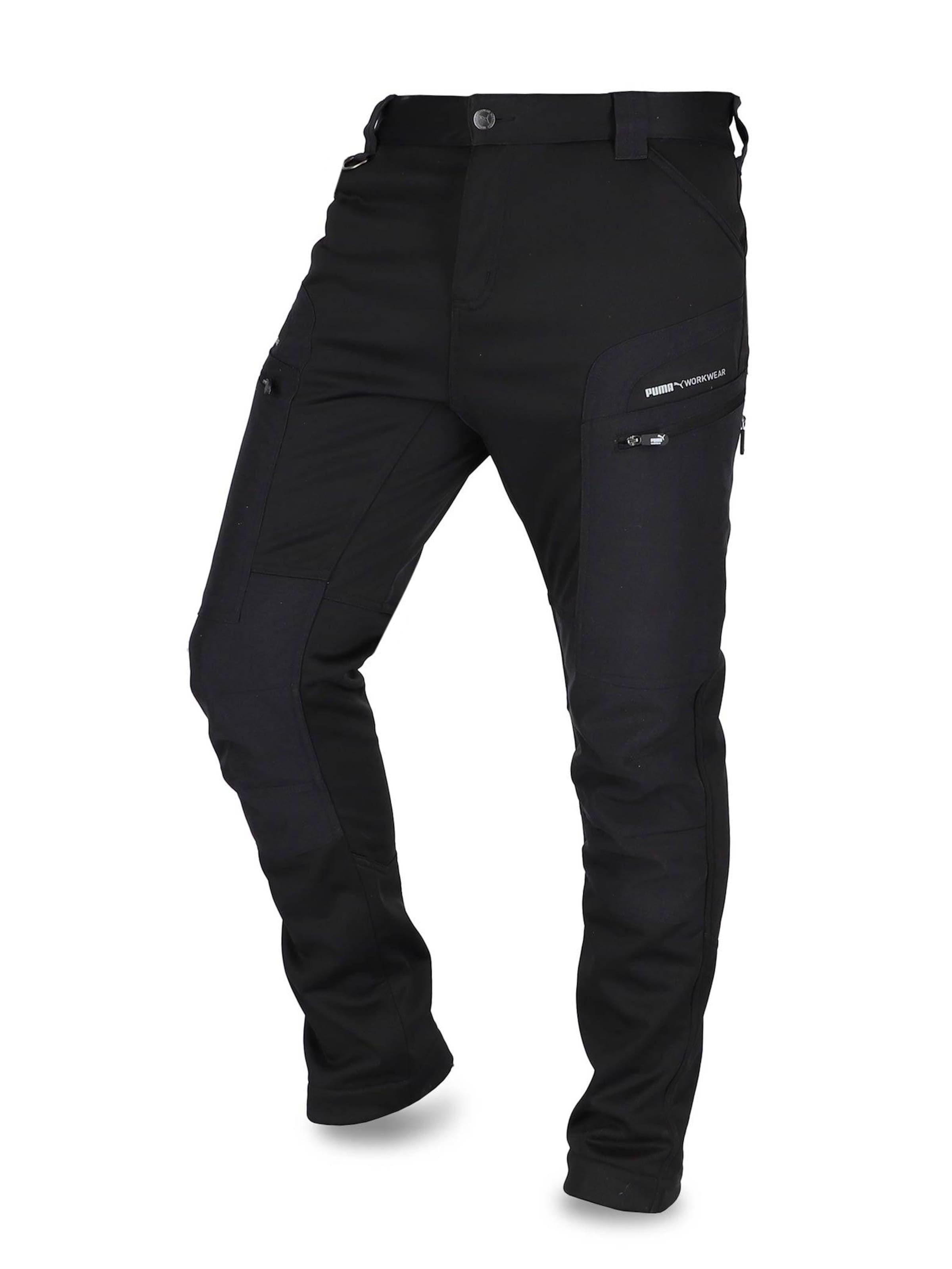 PUMA Workwear Regular Athletic Pants 'ProOne Alpine' in Black: front