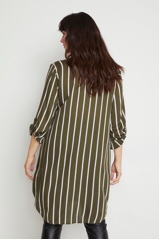 KAFFE CURVE Shirt dress 'Milana' in Green