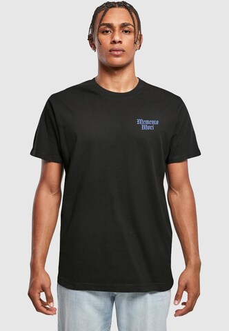 T-Shirt 'Memento Mori' Mister Tee en noir : devant