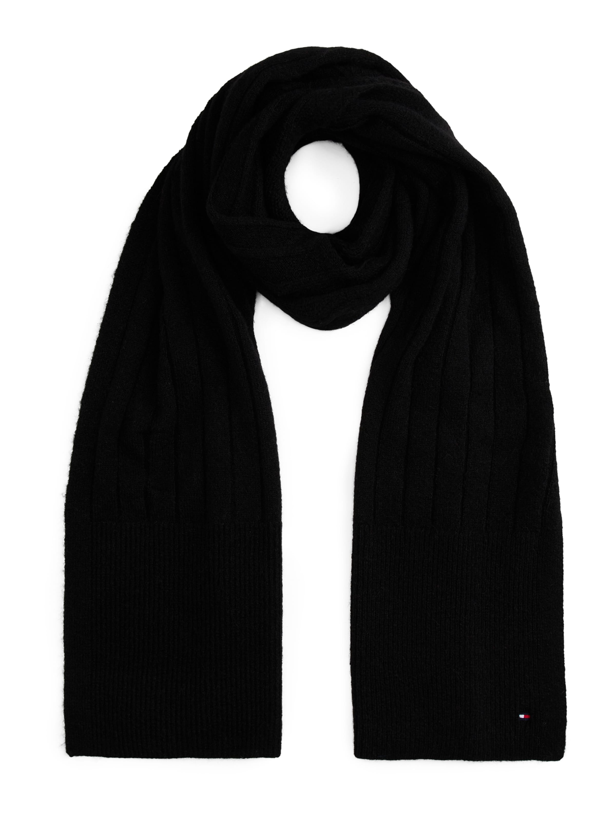 TOMMY HILFIGER Schal in Schwarz: Vorderseite