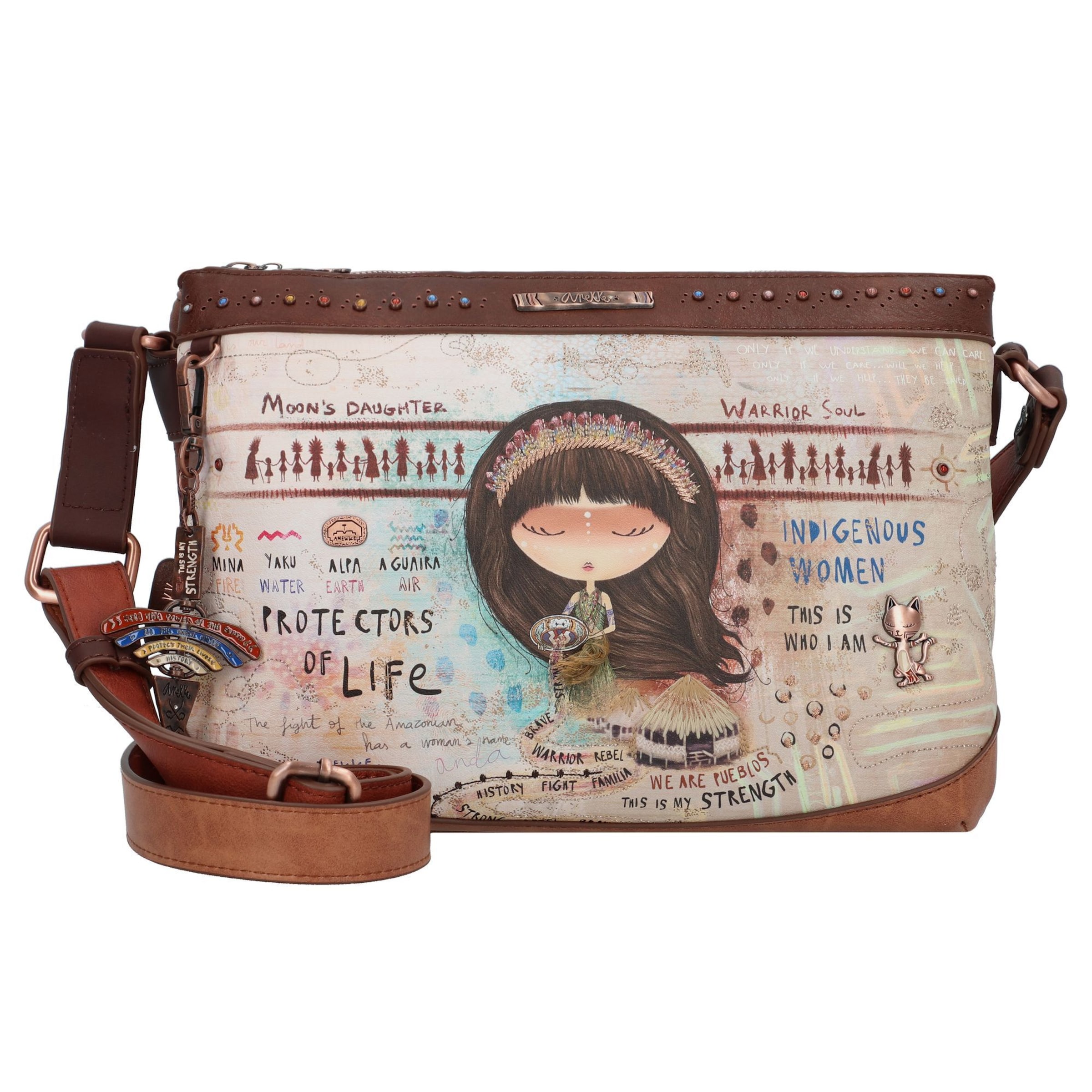 Anekke Umhängetasche 'Menire ' in Mischfarben: Vorderseite