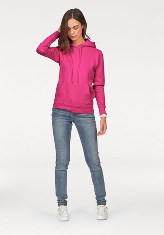FRUIT OF THE LOOM Sweatshirt in Pink