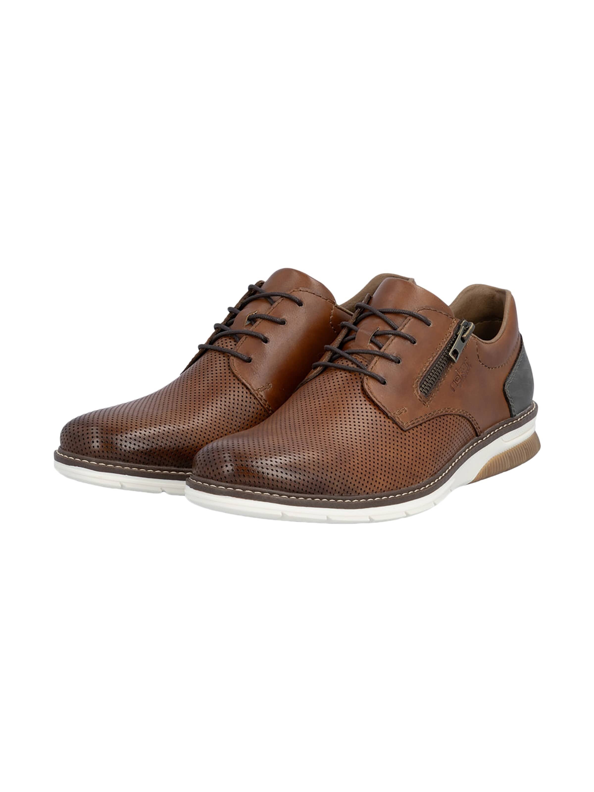 Chaussure basse 'Sneaker aus Clarino-Leder' Rieker en marron