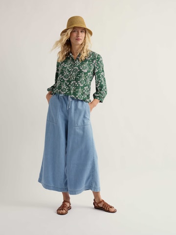 Seasalt Cornwall Blouse 'Willow Path' in Green