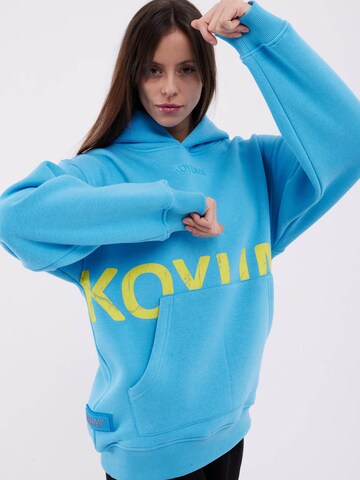Koyumi Sweatshirt 'Unisex Oversize Hoodie – 3-Faden Stoff, innen angeraut 'Suheyla Love it'' in Blue