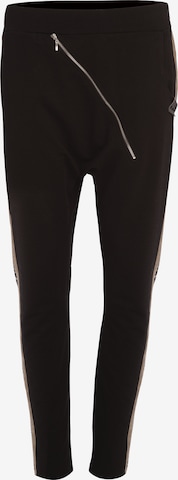 KALITE look Tapered Broek in Zwart: voorkant