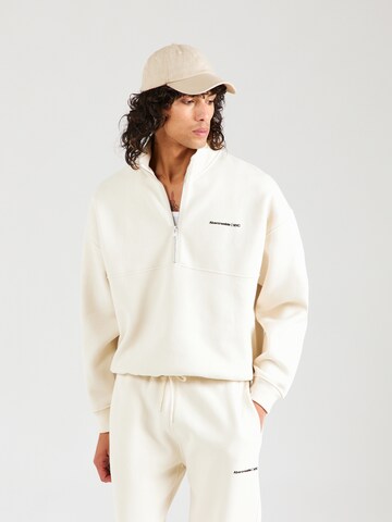 Abercrombie & FitchSweater majica - bijela boja: prednji dio