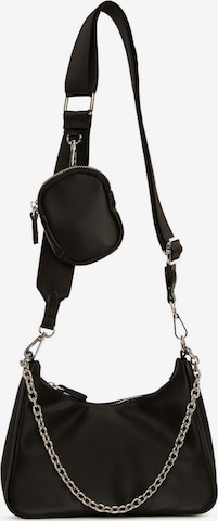 BagMori Crossbody Bag in Black: front
