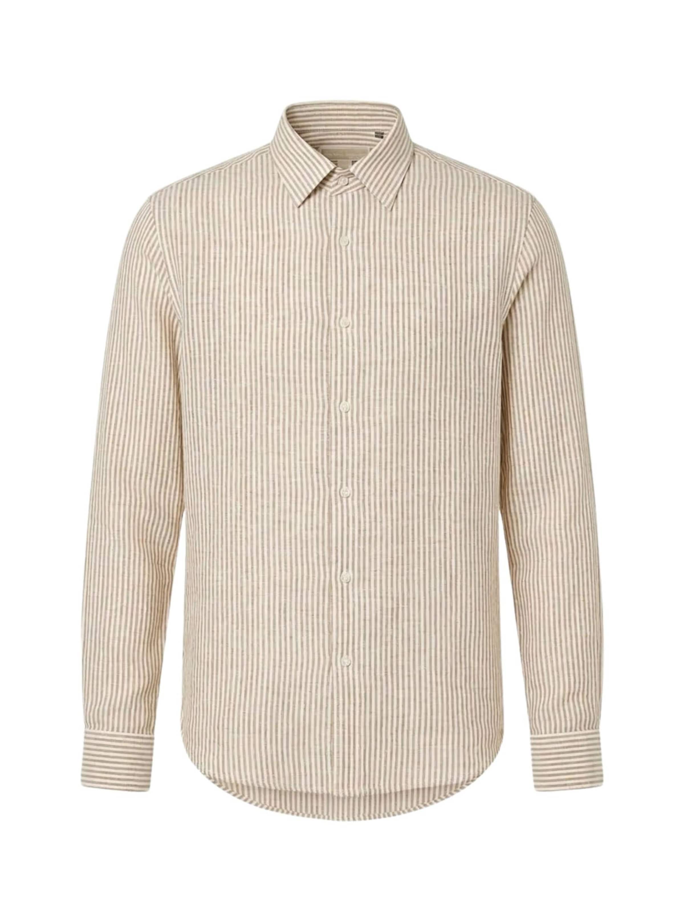 Coupe regular Chemise 'MICHAEL KORS CAMICIA CAMICIA' Michael Kors en beige : devant