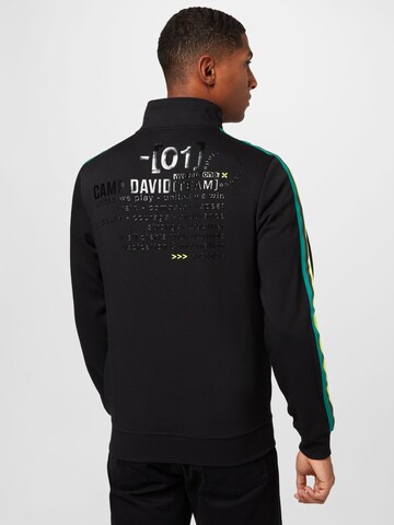 CAMP DAVID Sweatjacke in Schwarz