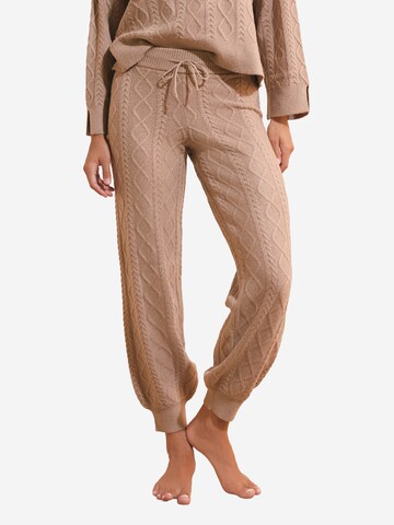 Pantaloncini da pigiama 'Blanca' di ETAM in beige: frontale