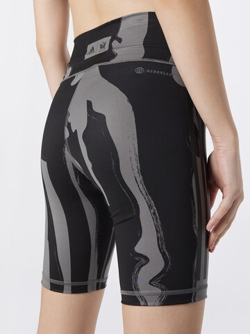 Skinny Pantalon de sport 'Thebe Magugu Bike' ADIDAS SPORTSWEAR en gris