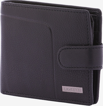 Lancetti Wallet in Black: front