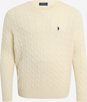 Pull-over Polo Ralph Lauren Big & Tall en beige : devant