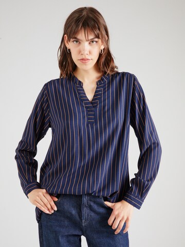 Sublevel Blouse in Blue: front