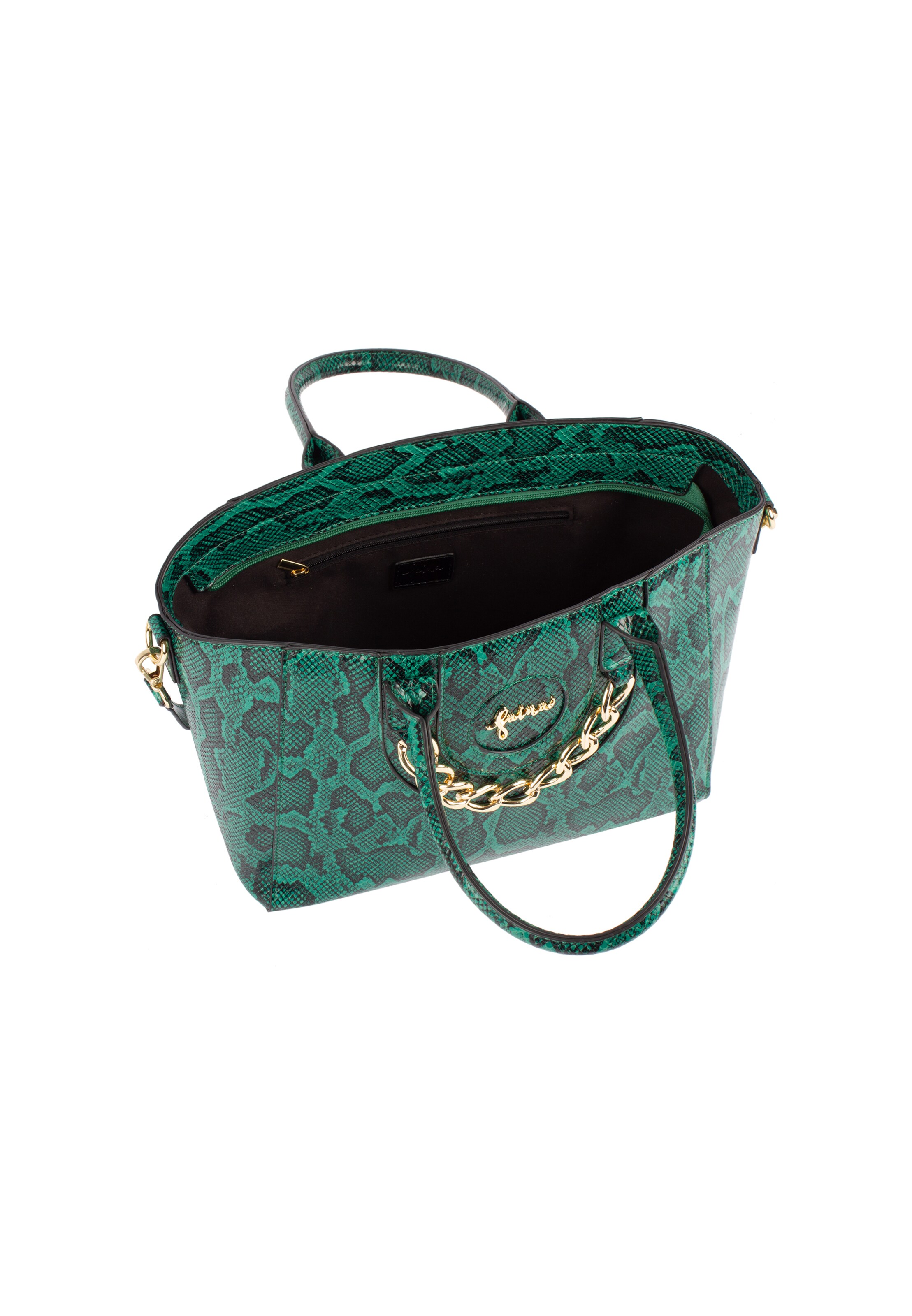 faina Дамска чанта в зелено