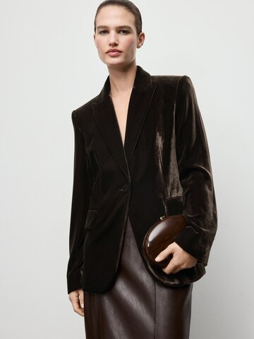 MANGO Kavaj 'COMBI' i brun: framsida