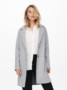 ONLY Manteau 'Carrie' en gris chiné