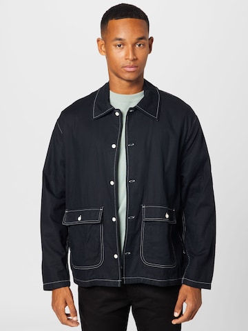 Veste mi-saison 'Lucas' WEEKDAY en noir : devant