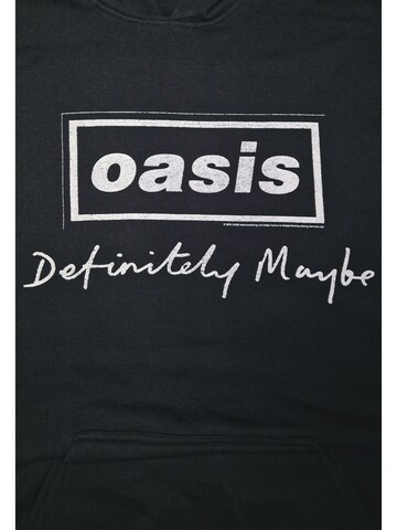Sweat-shirt 'Oasis- Definitely Maybe Script Kapuzenpullover' Oasis en noir