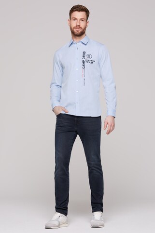 CAMP DAVID Slim fit Button Up Shirt in Blue