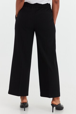Loosefit Pantalon à plis b.young en noir