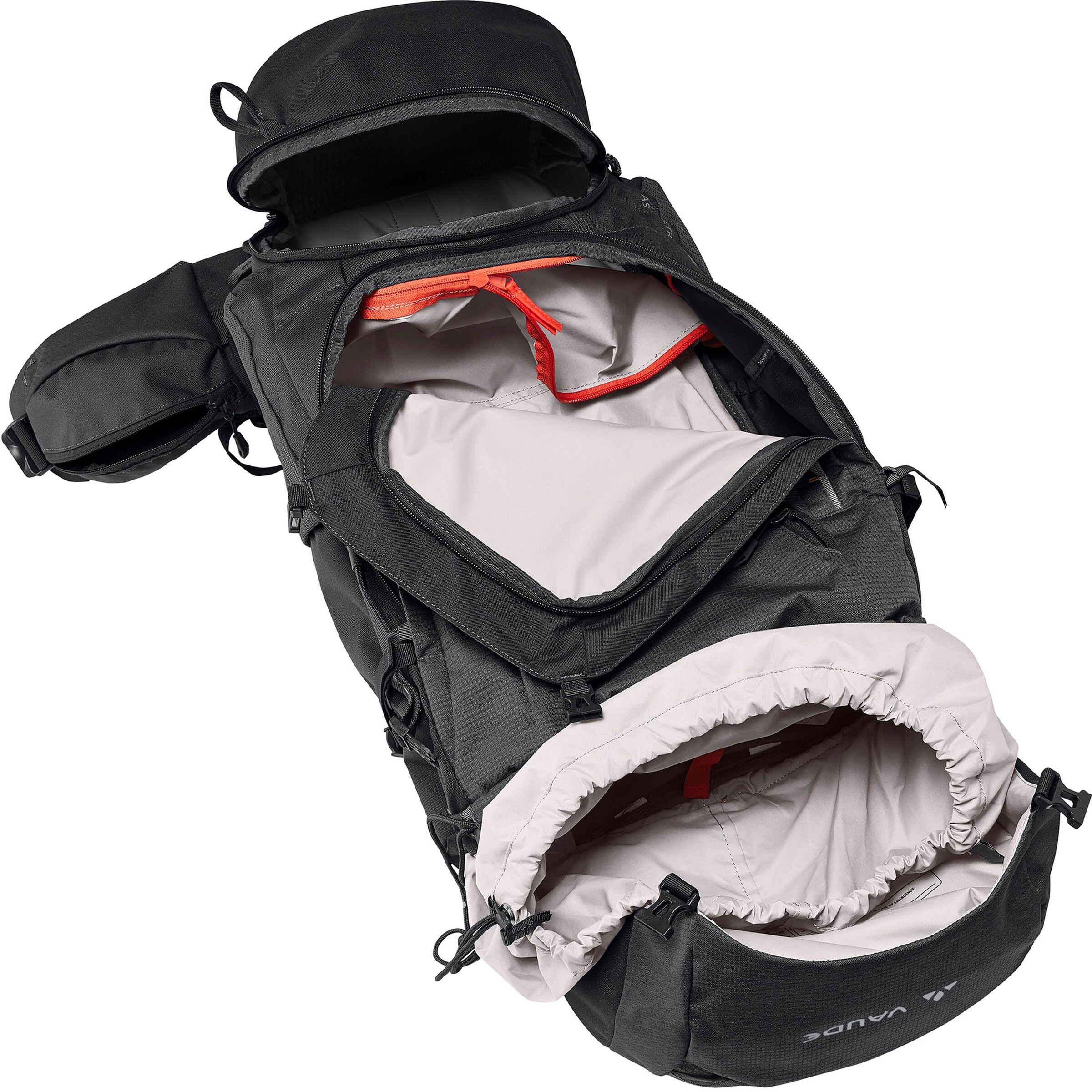 VAUDE Sportrugzak 'Asymmetric' in Zwart