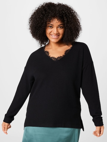 Esprit Curves - Camisa em preto: frente