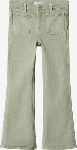 MANGO KIDS Jeans in Groen: voorkant