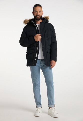 DreiMaster Maritim Winter Parka in Black