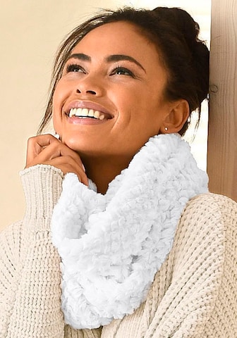 LASCANA Tube Scarf in Beige: front