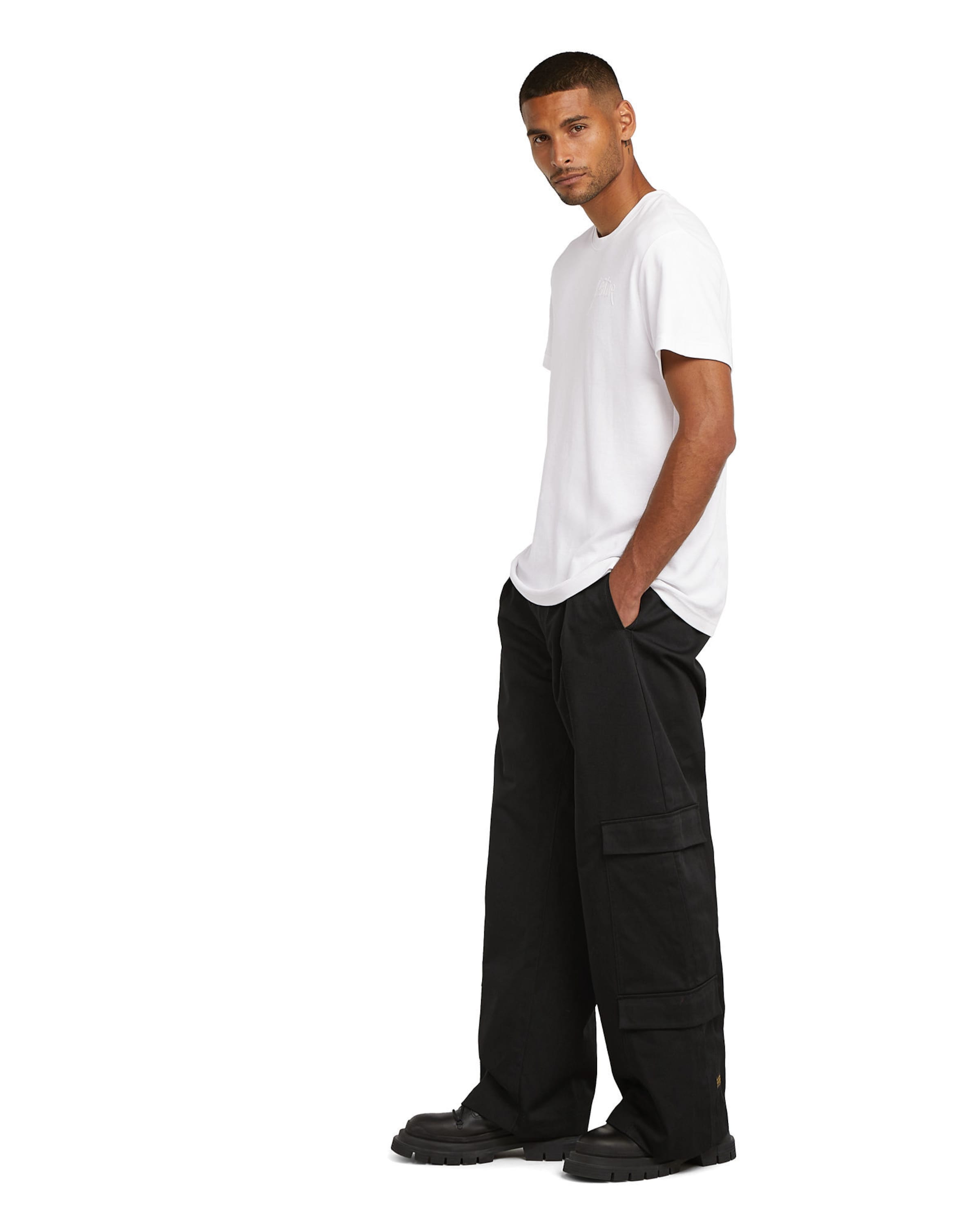 G-STAR Loosefit Cargobroek in Zwart