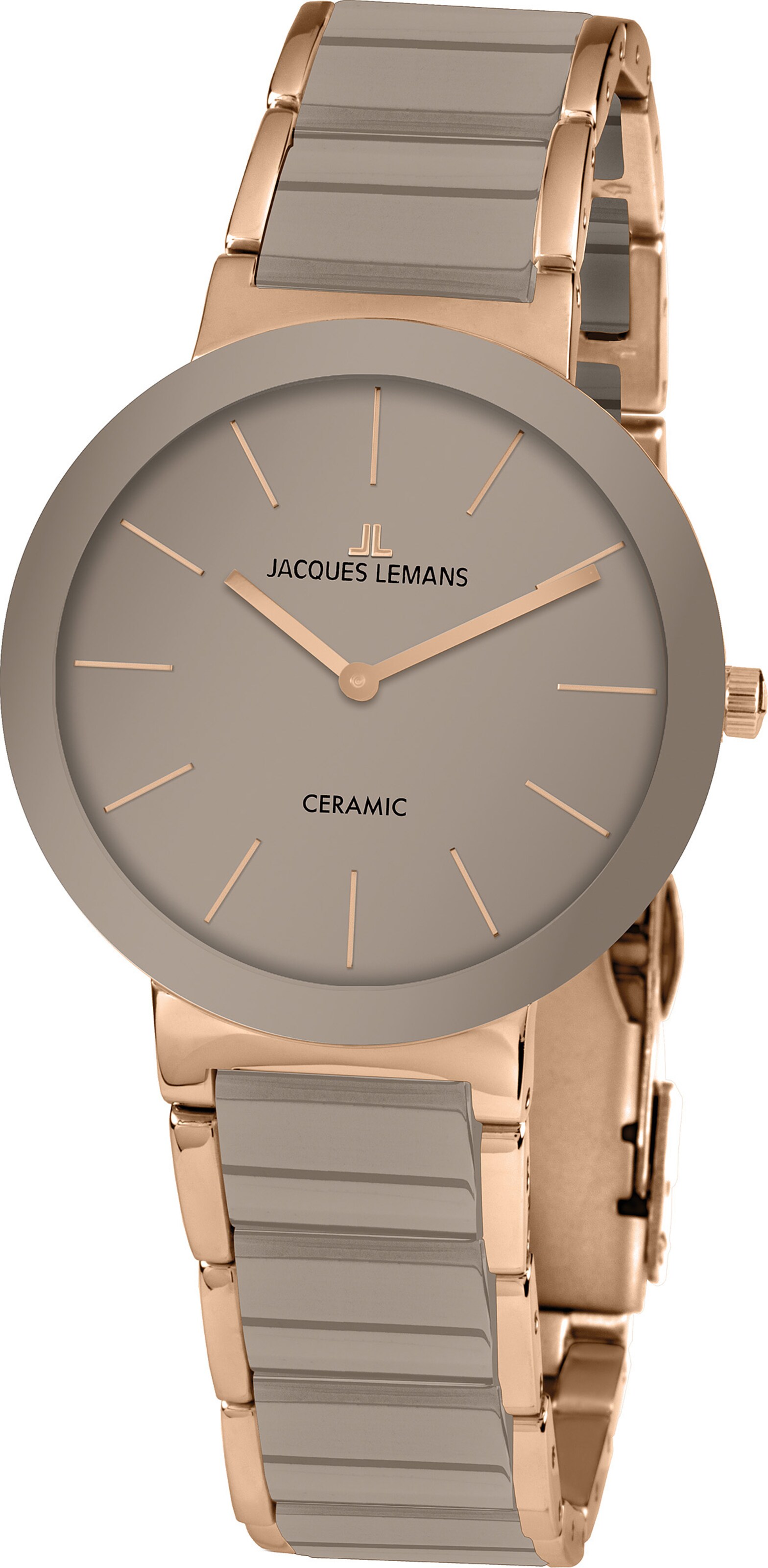 Jacques Lemans Analog Watch in Grey: front