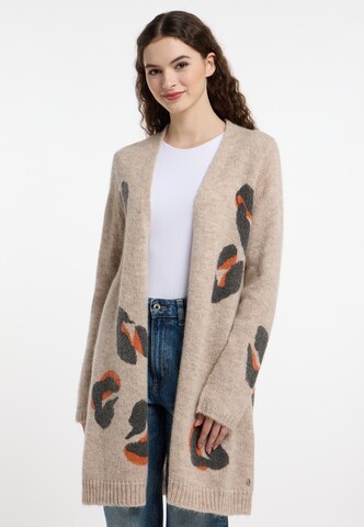 Frieda & Freddies NY Strickjacke in Beige: Vorderseite