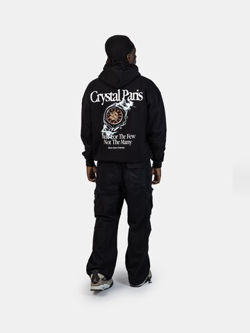 Crystal Paris Sweatshirt 'Time'‌‌‌ in Schwarz