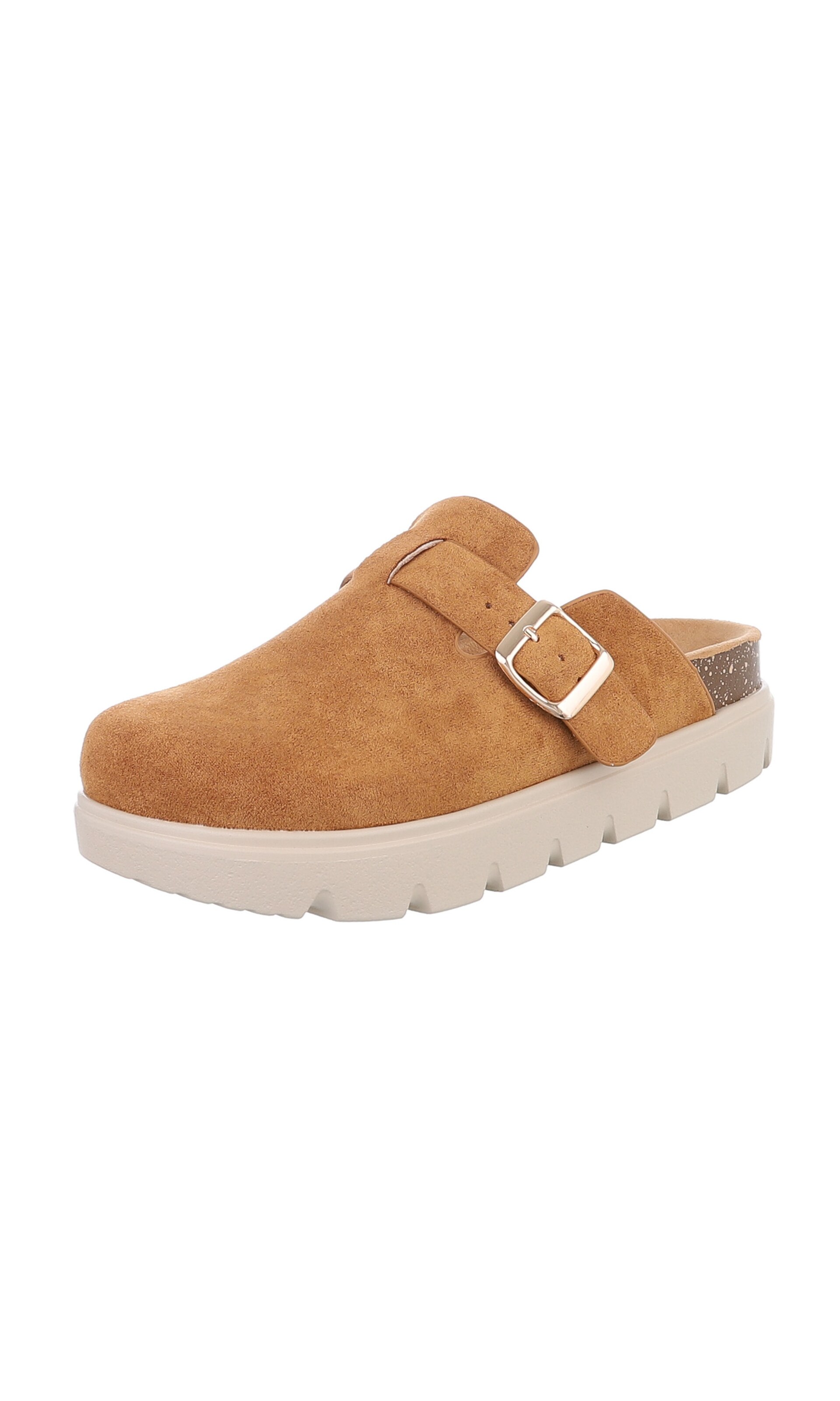 Ital-Design Clogs in Brown: front