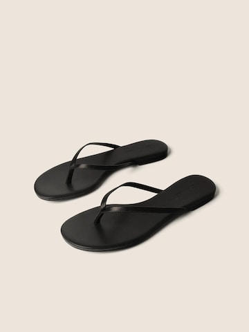 L37 HANDMADE SHOES - Chinelos de dedo 'WRITTEN IN THE SAND' em preto