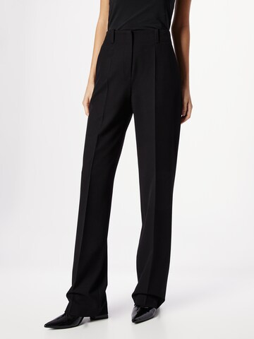 HUGO Wide leg Pantalon 'Hulana' in Zwart: voorkant