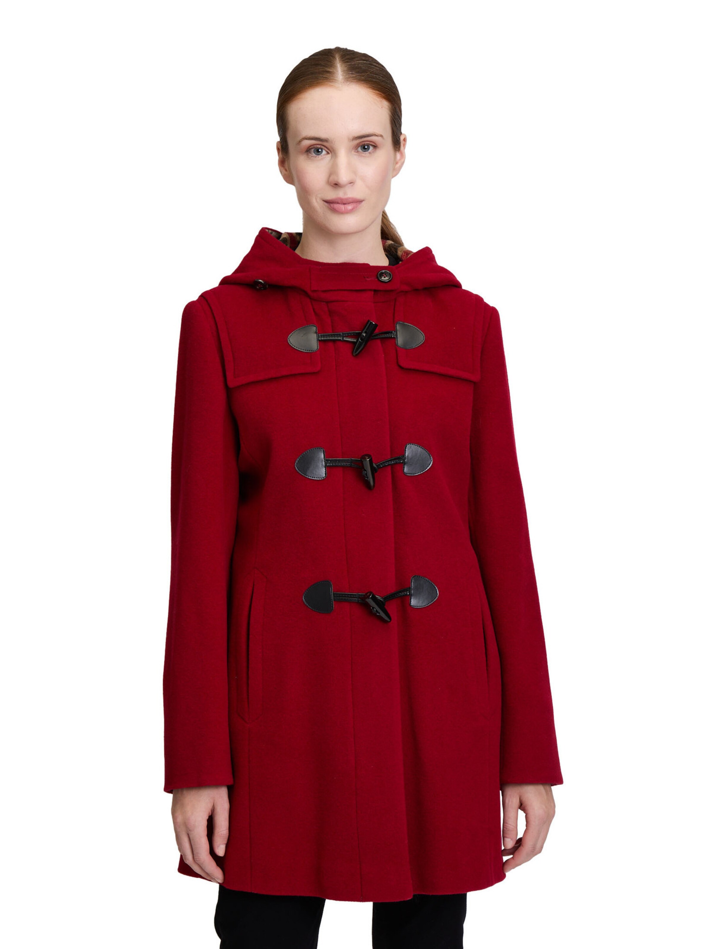 GIL BRET Between-Seasons Coat in Red: front
