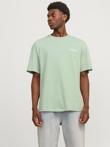 JACK & JONES Koszulka 'JJEBradley' w kolorze zielony: przód