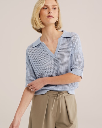 WE Fashion Sveter - Modrá: predná strana