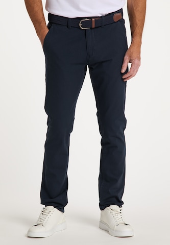 DreiMaster Maritim Regular Chino Pants in Blue: front