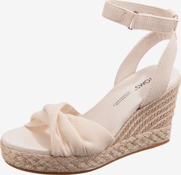 TOMS Sandals 'Marisela' in White: front