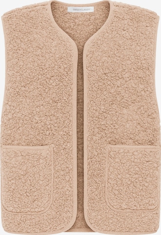 SASSYCLASSY Weste in Beige: Vorderseite
