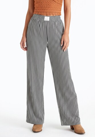IZIA - Loosefit Pantalón en negro: frente