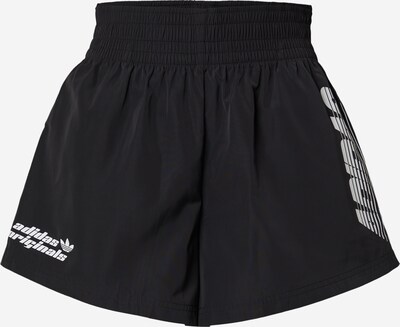 ADIDAS ORIGINALS Shorts 'Side Graphics High-Waisted' in grau / schwarz / weiß, Produktansicht