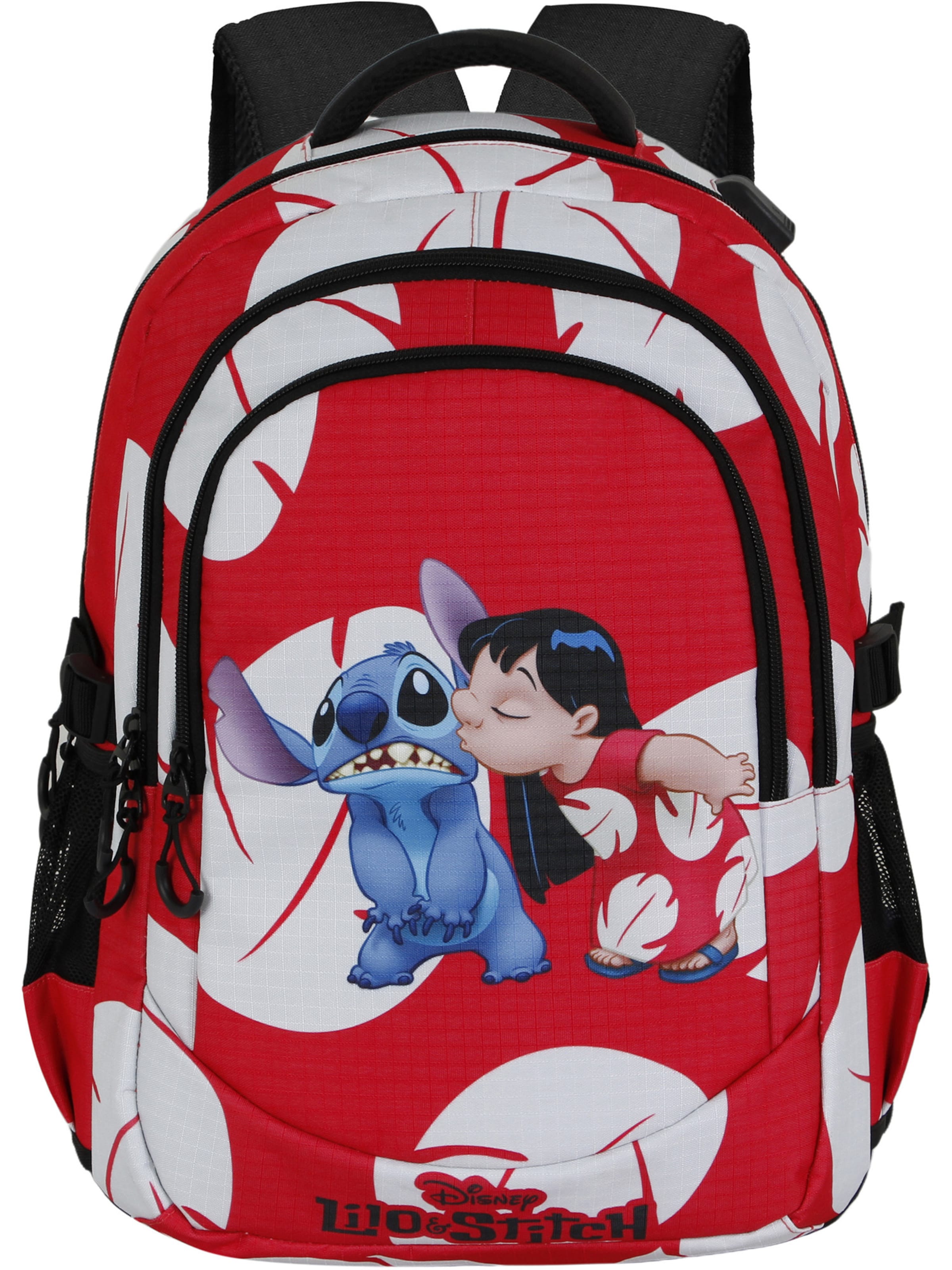 Zaino 'Lilo and Stitch Kiss-PLUS Running' di DISNEY in rosso: frontale