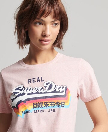 T-shirt Superdry en rose