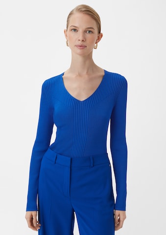 Pull-over COMMA en bleu : devant